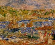 Children On The Beach At Guernsey - Pierre Auguste Renoir