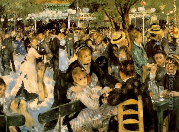 Dance At The Moulin De La Galette - Pierre Auguste Renoir