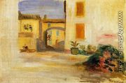 Farm Courtyard  Midday - Pierre Auguste Renoir