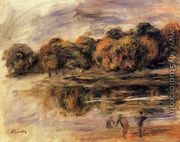 Fishermen By A Lake - Pierre Auguste Renoir