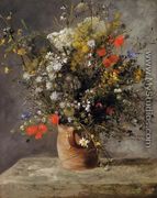 Flowers In A Vase5 - Pierre Auguste Renoir