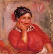 Gabrielle In A Red Blouse2 - Pierre Auguste Renoir