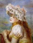 Girl In A Lace Hat - Pierre Auguste Renoir