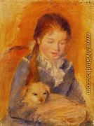 Girl With A Dog - Pierre Auguste Renoir