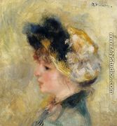 Head Of A Young Girl - Pierre Auguste Renoir