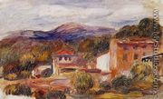 House And Trees With Foothills - Pierre Auguste Renoir