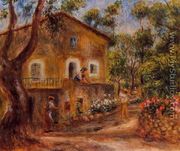 House In Collett At Cagnes - Pierre Auguste Renoir