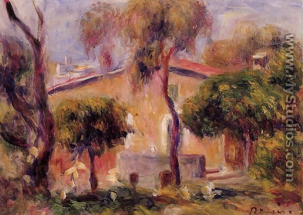 Houses In Cagnes - Pierre Auguste Renoir