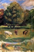 Landscape With Horses - Pierre Auguste Renoir