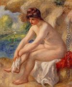 Leaving The Bath - Pierre Auguste Renoir
