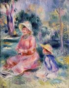 Madame Renoir And Her Son Pierre - Pierre Auguste Renoir