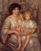 Madame Thurneyssan And Her Daughter - Pierre Auguste Renoir