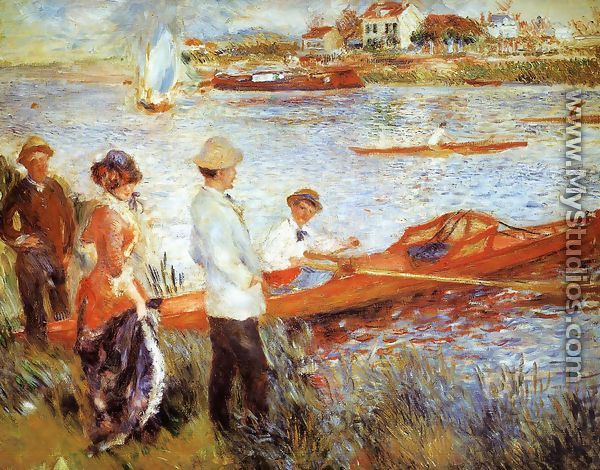 Oarsmen At Chatou - Pierre Auguste Renoir