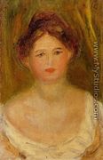 Portrait Of A Woman With Hair Bun - Pierre Auguste Renoir
