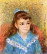 Portrait Of A Young Girl Aka Elizabeth Maitre - Pierre Auguste Renoir
