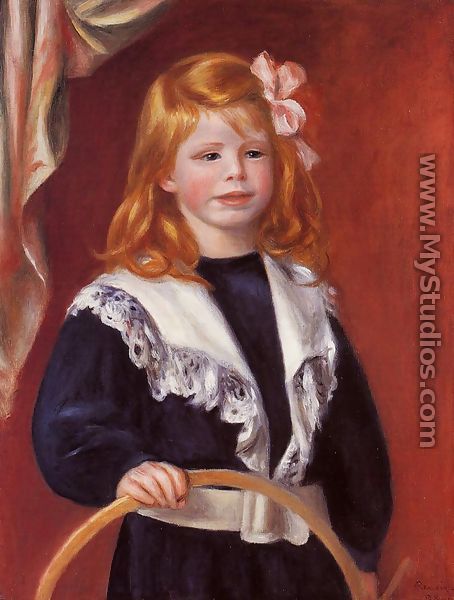 Portrait Of Jean Renoir Aka Child With A Hoop - Pierre Auguste Renoir