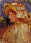 Profile Of A Young Woman In A Hat - Pierre Auguste Renoir