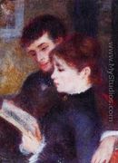 Reading Couple Aka Edmond Renoir And Marguerite Legrand - Pierre Auguste Renoir