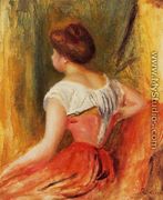 Seated Young Woman2 - Pierre Auguste Renoir