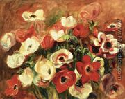 Spray Of Anemones - Pierre Auguste Renoir