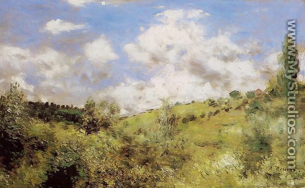 Strong Wind Aka Gust Of Wind - Pierre Auguste Renoir