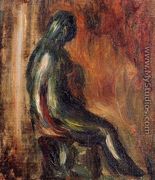 Study Of A Statuette By Maillol - Pierre Auguste Renoir