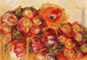 Study Of Flowers   Anemones And Tulips - Pierre Auguste Renoir
