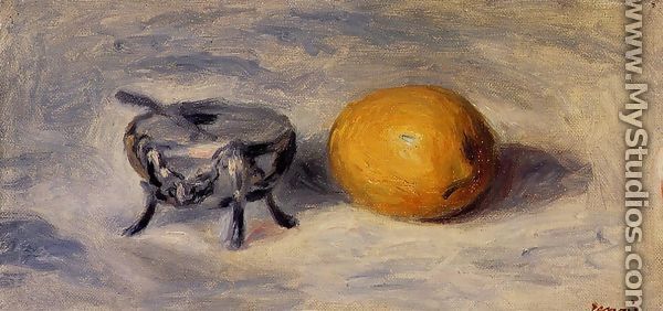 Sugar Bowl And Lemon - Pierre Auguste Renoir