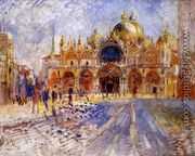 The Piazza San Marco  Venice - Pierre Auguste Renoir
