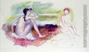 Two Bathers - Pierre Auguste Renoir