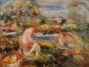 Two Bathers In A Landscape - Pierre Auguste Renoir