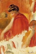 Two Women In Red Robes - Pierre Auguste Renoir