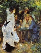 Under The Arbor At The Moulin De La Galette - Pierre Auguste Renoir