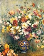 Vase Of Chrysanthemums2 - Pierre Auguste Renoir
