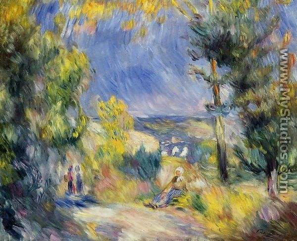 View Close To Antibes - Pierre Auguste Renoir