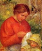 Woman And Child - Pierre Auguste Renoir