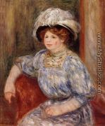Woman In Blue - Pierre Auguste Renoir
