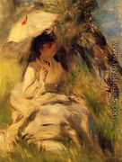 Woman With A Parasol - Pierre Auguste Renoir