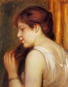 Young Girl Combing Her Hair - Pierre Auguste Renoir