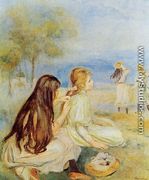 Young Girls By The Sea2 - Pierre Auguste Renoir