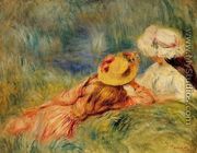 Young Girls By The Water - Pierre Auguste Renoir