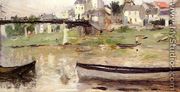 Boats On The Seine - Berthe Morisot