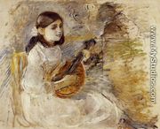 Girl Playing The Mandolin - Berthe Morisot
