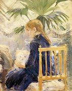 Girl With Dog - Berthe Morisot