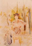 Jeune Fille A La Levrette - Berthe Morisot
