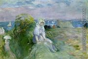 On The Cliff At Portrieux - Berthe Morisot