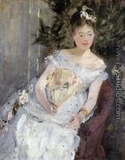 Portrait Of Marguerite Carre Aka Young Girl In A Ball Gown - Berthe Morisot
