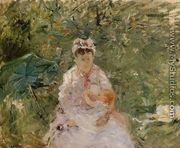 The Wet Nurse Angele Feeding Julie Manet - Berthe Morisot