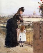 Woman And Child On A Balcony - Berthe Morisot