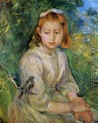 Young Girl With A Bird - Berthe Morisot